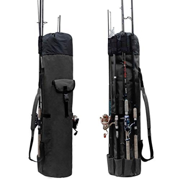 Allnice Sturdy Travel Fishing Rod Organizer for Easy Transport and Storage