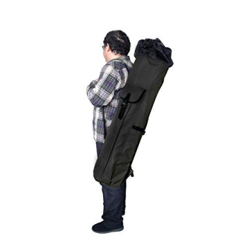 Allnice Travel Fishing Rod Organizer - Holds 5 Poles & Tackle