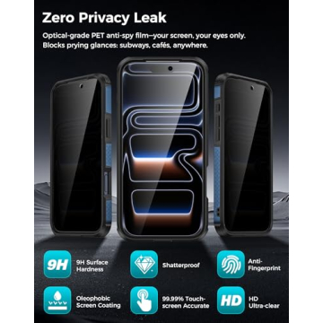 Goton iPhone 17 Pro Case with Privacy & Stand Features