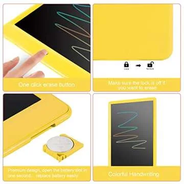 Sketch Pads for Drawing Kids, LEYAOYAO LCD Writing Tablet with Protect Bag Etch a Pads,Colourful Scr...