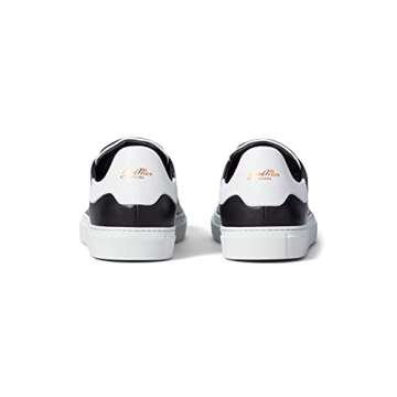 Good Man Brand Men's Italian Leather Legend Z Sneaker, Black/White, Size 9