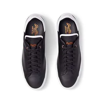 Good Man Brand Men's Italian Leather Legend Z Sneaker, Black/White, Size 9