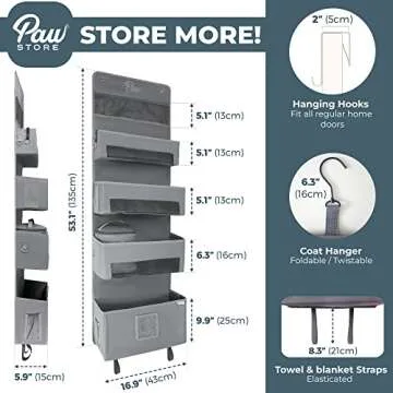Paw Store - Pet Supplies & Accessories Over-the-Door Storage Organizer