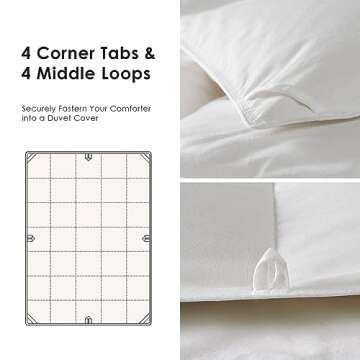 Homemate Goose Down Comforter for Year-Round Comfort
