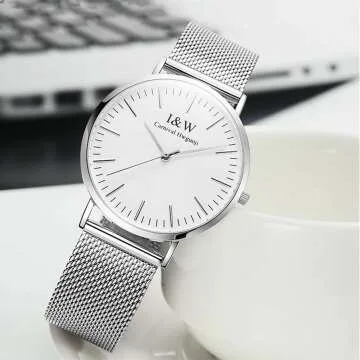 MASTOP Couple Watches - Ultra Thin Stainless Steel Gift Set