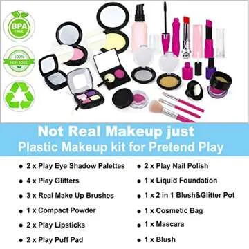 TEPSMIGO Pretend Makeup Set for Kids Creative Fun