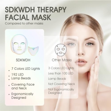 SDKWDH 7 Colorful LED Beauty Mask for Radiant Skin