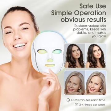 SDKWDH 7 Colorful LED Beauty Mask for Radiant Skin