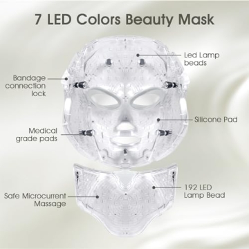 SDKWDH 7 Colorful LED Beauty Mask for Radiant Skin
