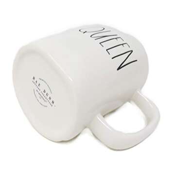 Rae Dunn by Magenta QUEEN Ceramic LL Coffee Mug