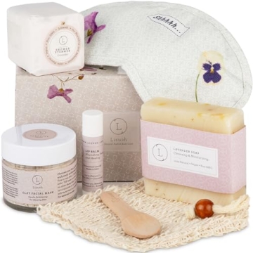 Lizush Lavender Spa Gift Set for Women - 6 Piece Relaxation