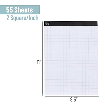 Mr. Pen Graph Paper Pad - Quality 2x2 Grid for All Uses