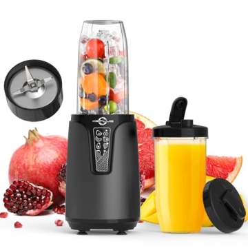Portable 850W Personal Blender with 2 Travel Cups for Smoothies