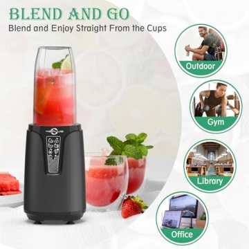 Portable Blender for Shakes and Smoothies with Travel Cups