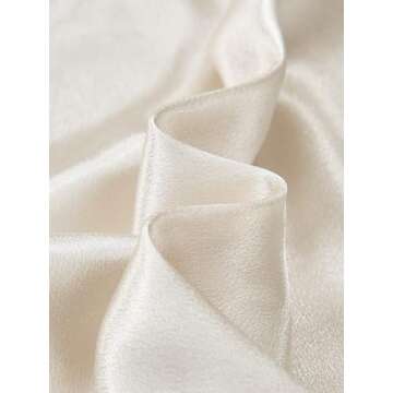 Elegant Ruffle Trim Silk Satin Long Skirt for Parties