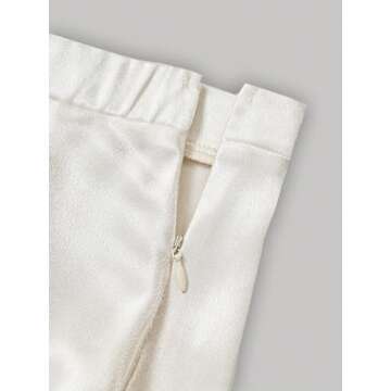 Elegant Ruffle Trim Silk Satin Long Skirt for Parties