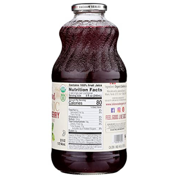 Lakewood Organic Cranberry Juice, Pure Fresh Pressed 32 Fl Oz