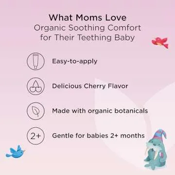 Hyland's Baby Organic Day and Night Soothing Gel Combo Pack, Cooling Gel for Oral Discomfort, Easy-to-Apply, Ages 2 Months and Up, 1.06 Ounce (2 Tubes of 0.53 oz.)