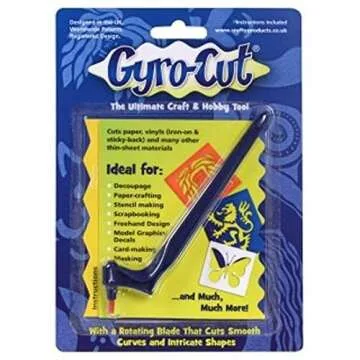 Gyro-Cut Cutting Tool for Scrapbooking and Crafting Precision