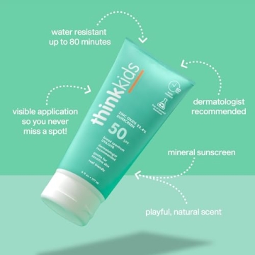 Thinksport Kids SPF 50+ Mineral Sunscreen for Safe Play
