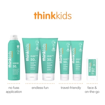 Thinksport Kids SPF 50+ Mineral Sunscreen for Safe Play