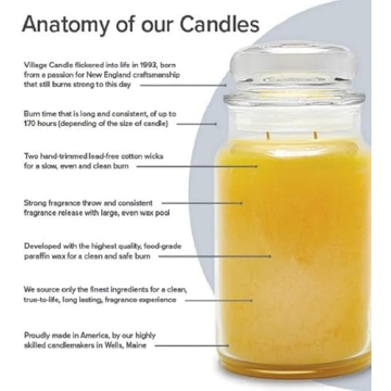 Village Candle Warm Apple Pie Scented Candle 21.25 oz