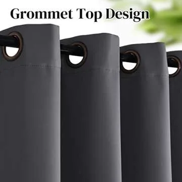 Rose Home Fashion Room Darkening Thermal Curtains for Sliding Doors