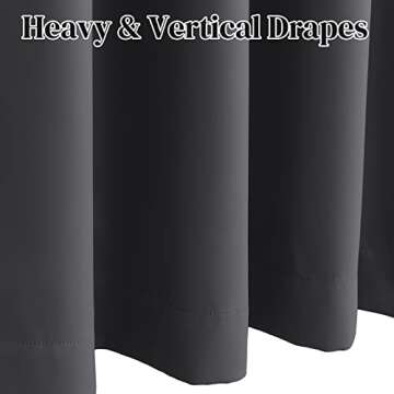 Rose Home Fashion Room Darkening Thermal Curtains for Sliding Doors