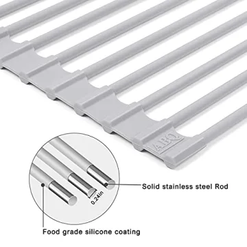 Foldable Over Sink Dish Drying Rack - Space-Saving Kitchen Tool