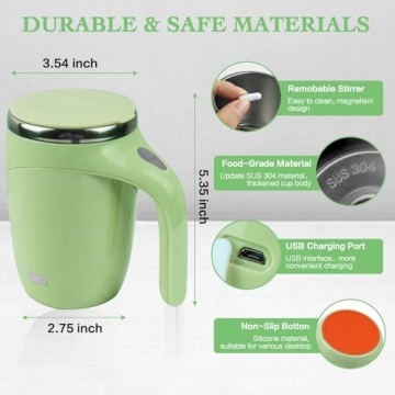 Self Stirring Mug - Rechargeable & Portable Mixing Cup