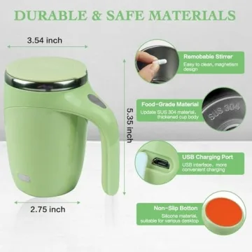 Self Stirring Mug - Rechargeable & Portable Mixing Cup