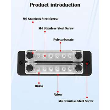 LENKRAD 150A Power Distribution Block for Car and Marine