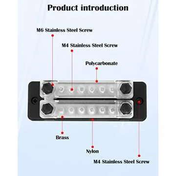 LENKRAD 150A Power Distribution Block for Car and Marine