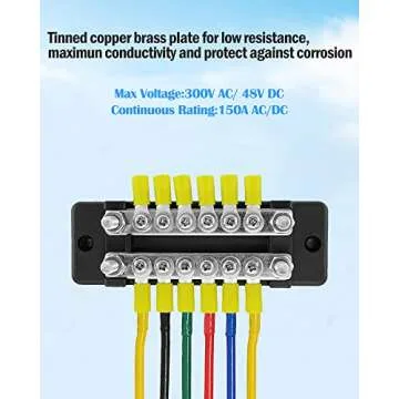 LENKRAD 150A Power Distribution Block for Car and Marine