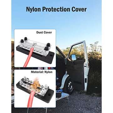 LENKRAD 150A Power Distribution Block for Car and Marine