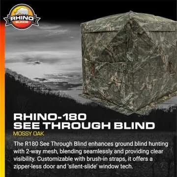Rhino Blinds R180: The Ideal 3-Person Hunting Blind for Every Outdoor Adventure
