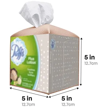 Carrotez Modern PU Leather Tissue Box Cover - Peach Pink