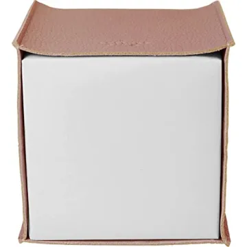 Carrotez Modern PU Leather Tissue Box Cover - Peach Pink