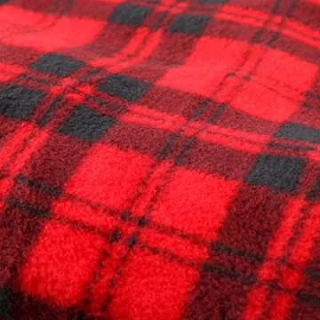 Heated Car Blanket - 12-Volt Electric Blanket for Car, Truck, SUV, or RV - Portable Heated Throw - Camping Essentials by Stalwart (Red Plaid)