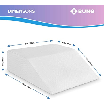 Ebung Memory Foam Leg Elevation Pillow for Pain Relief & Comfort