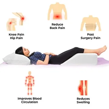 Ebung Memory Foam Leg Elevation Pillow for Pain Relief & Comfort