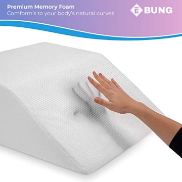 Ebung Memory Foam Leg Elevation Pillow for Pain Relief & Comfort