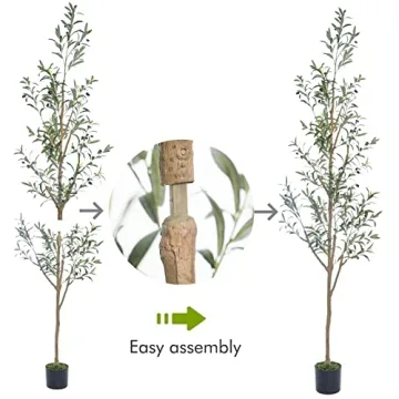 7.6FT Olive Tree - Tall, Skinny Artificial Plant