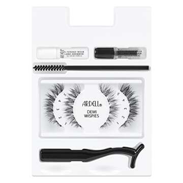 Ardell Individual Lashes X-tended Wear - Demi Wispies, Long-Lasting DIY Lash Clusters, Eyelash Extensions Kit, 4 Pack