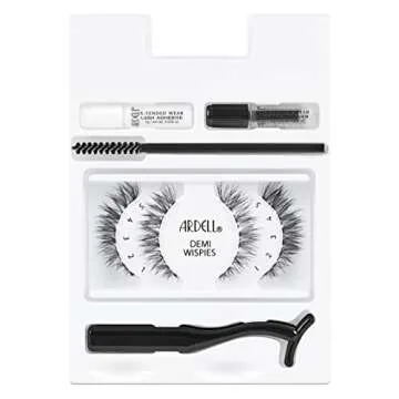 Ardell Individual Lashes X-tended Wear - Demi Wispies, Long-Lasting DIY Lash Clusters, Eyelash Extensions Kit, 4 Pack