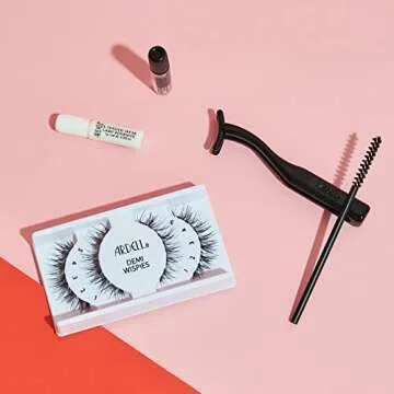 Ardell Individual Lashes X-tended Wear - Demi Wispies, Long-Lasting DIY Lash Clusters, Eyelash Extensions Kit, 4 Pack