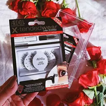 Ardell Individual Lashes X-tended Wear - Demi Wispies, Long-Lasting DIY Lash Clusters, Eyelash Extensions Kit, 4 Pack