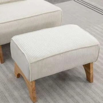 Accent Chair with Ottoman - Stylish Comfort for Any Space