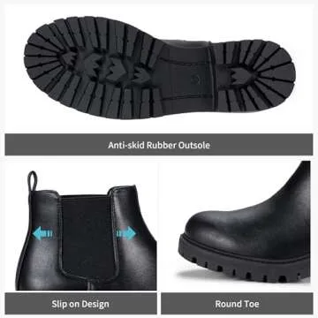 Vepose Women’s Stylish Chelsea Ankle Boots for Comfort