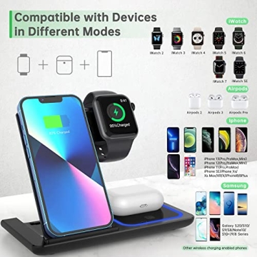 Fast 3 in 1 Wireless Charger for Apple Devices